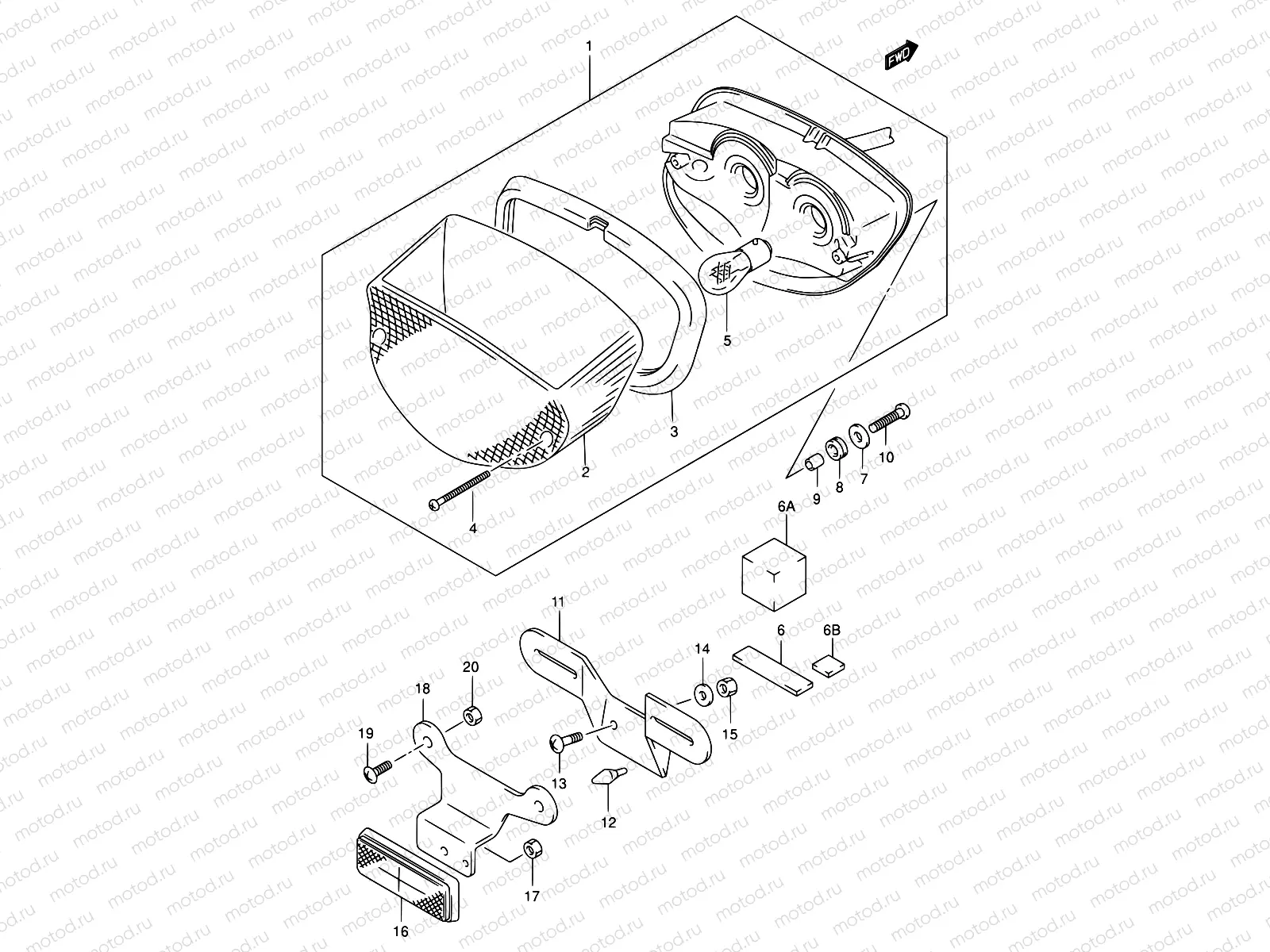 29 - REAR COMBINATION LAMP