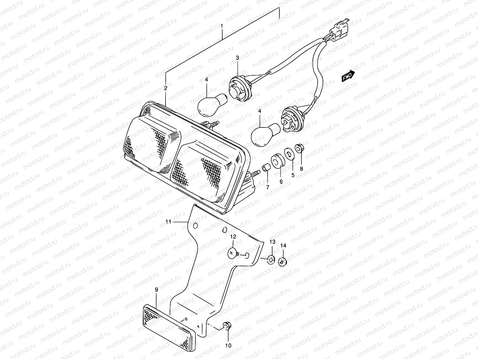 29 - REAR COMBINATION LAMP