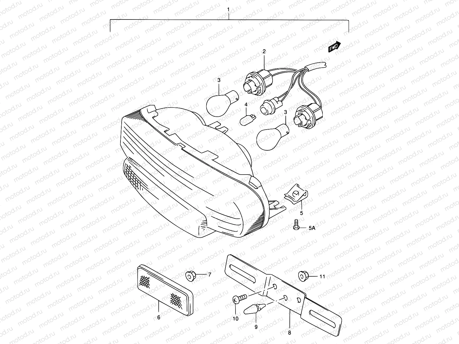 29 - REAR COMBINATION LAMP