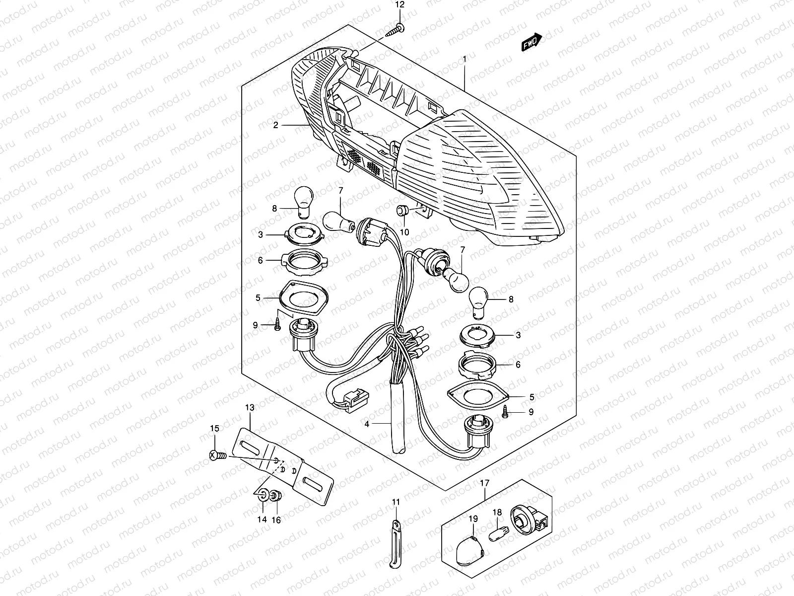 29 - REAR COMBINATION LAMP