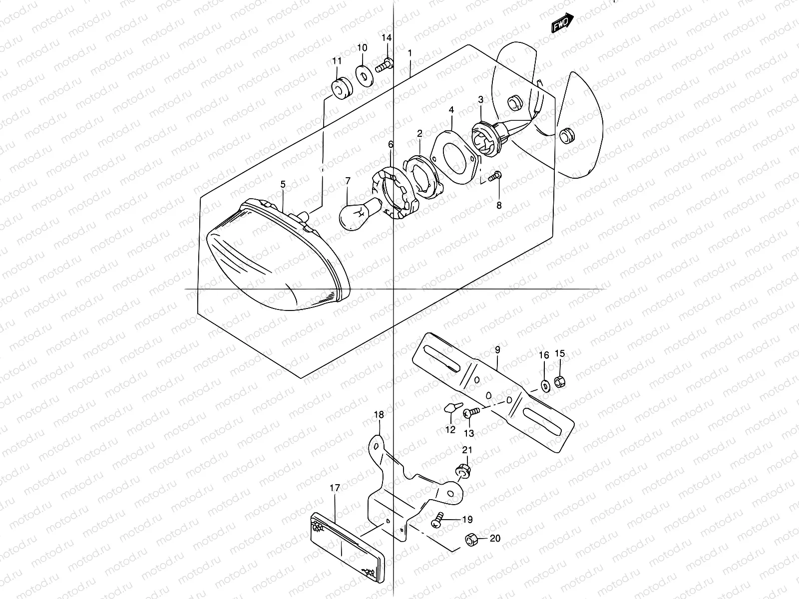 29 - REAR COMBINATION LAMP