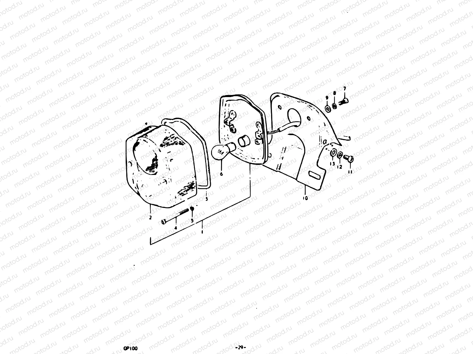 29 - REAR COMBINATION LAMP (C, UC)