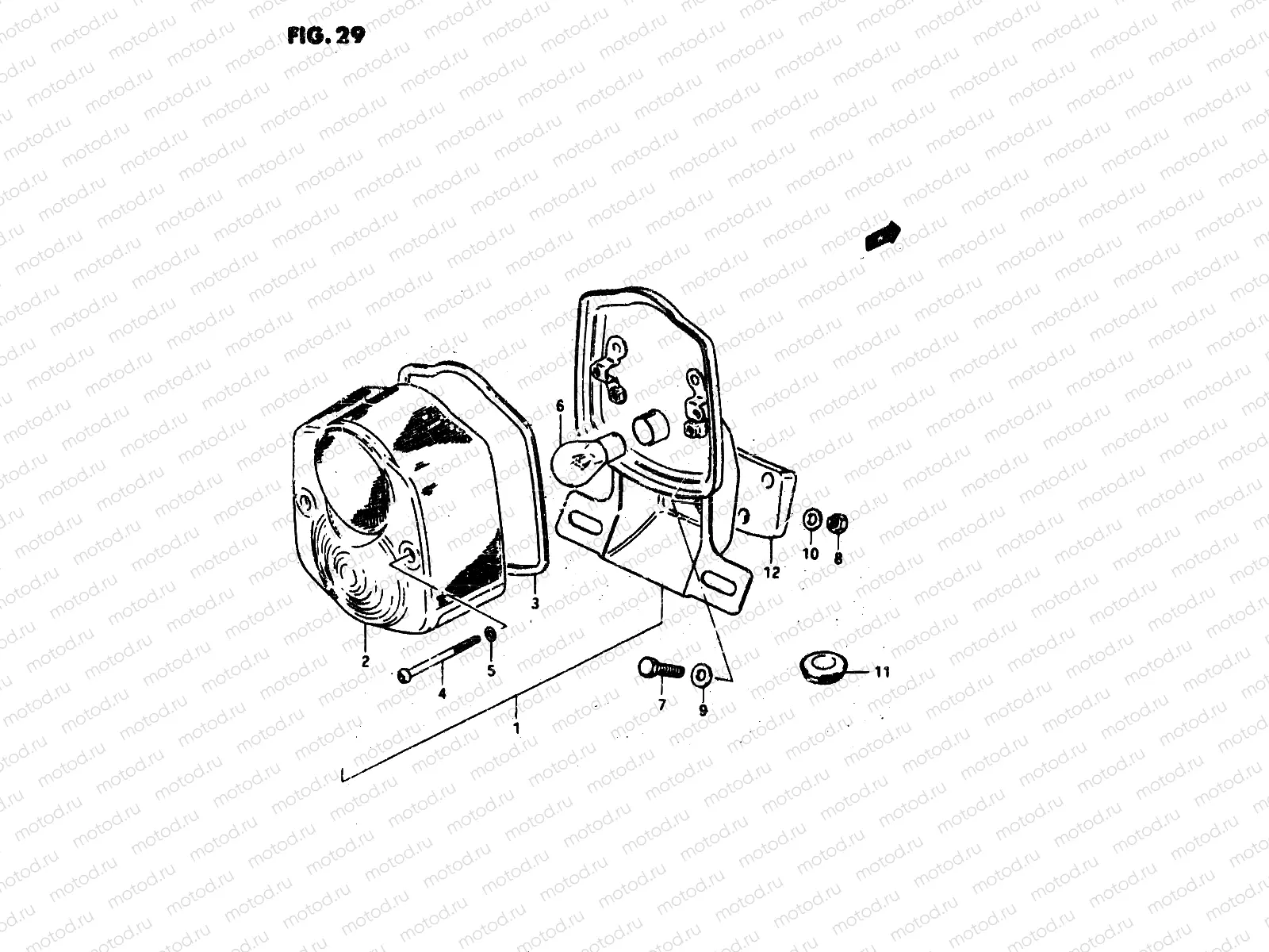 29 - REAR COMBINATION LAMP (E19)