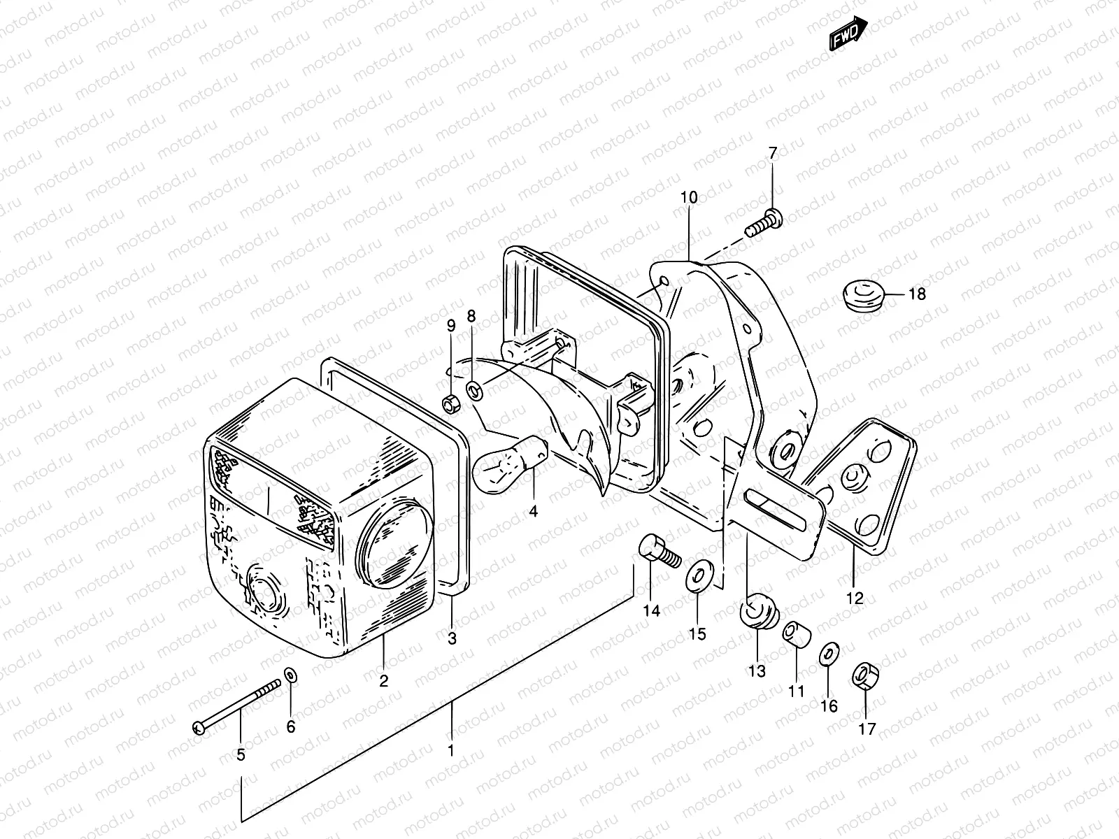 29 - REAR COMBINATION LAMP (E25,E39)