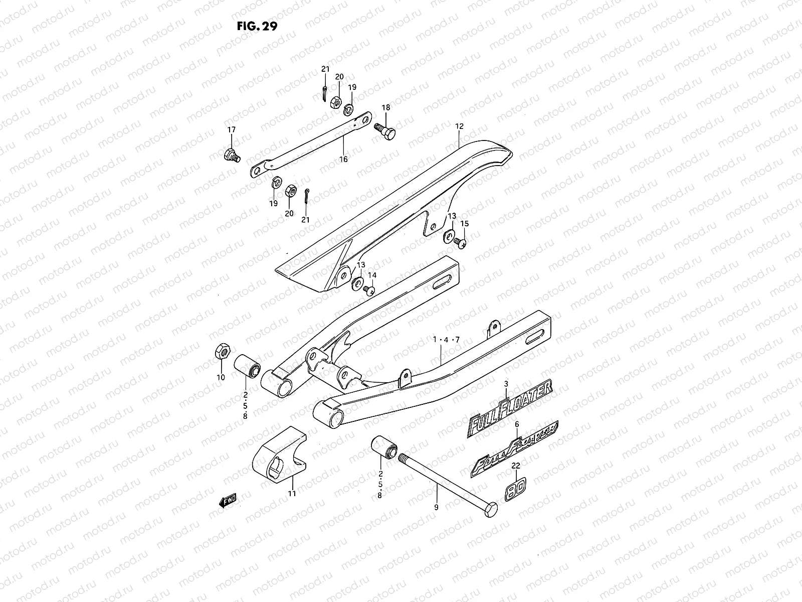 29 - REAR SWINGING ARM