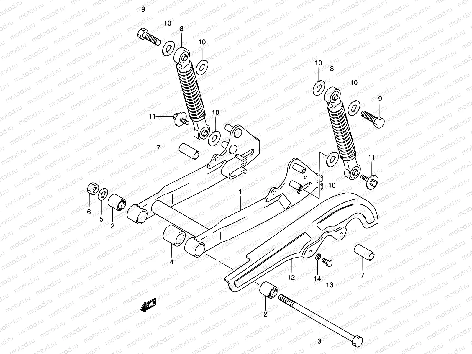 29 - REAR SWINGING ARM