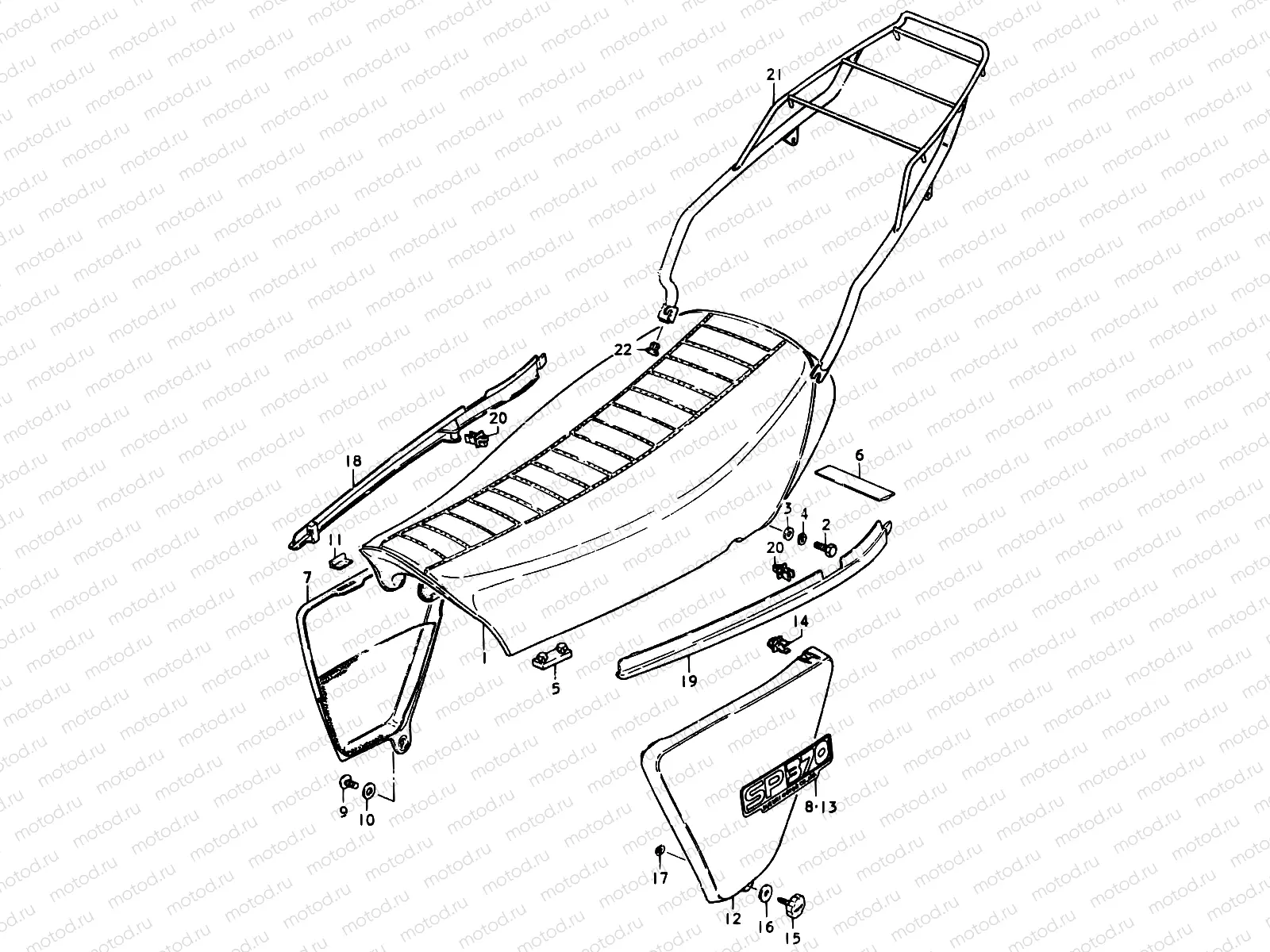 29 - SEAT - FRAME COVER