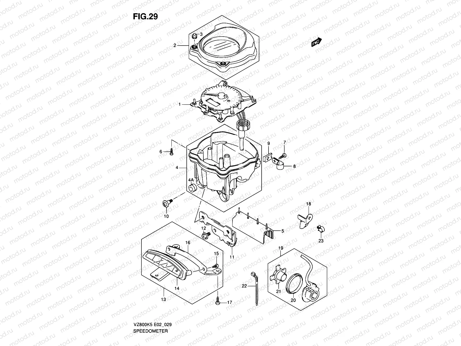 29 - SPEEDOMETER (MODEL K5/K6/K7/K8)