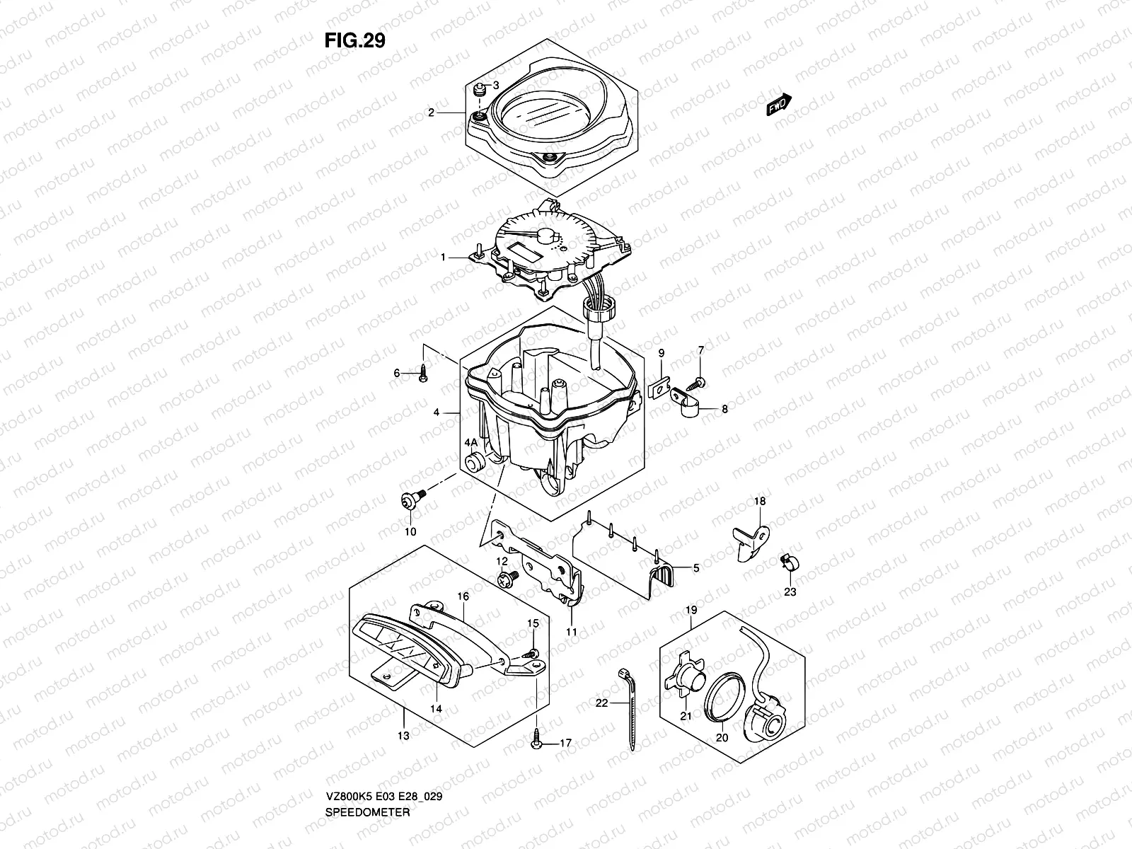 29 - SPEEDOMETER (MODEL K5/K6/K7/K8)