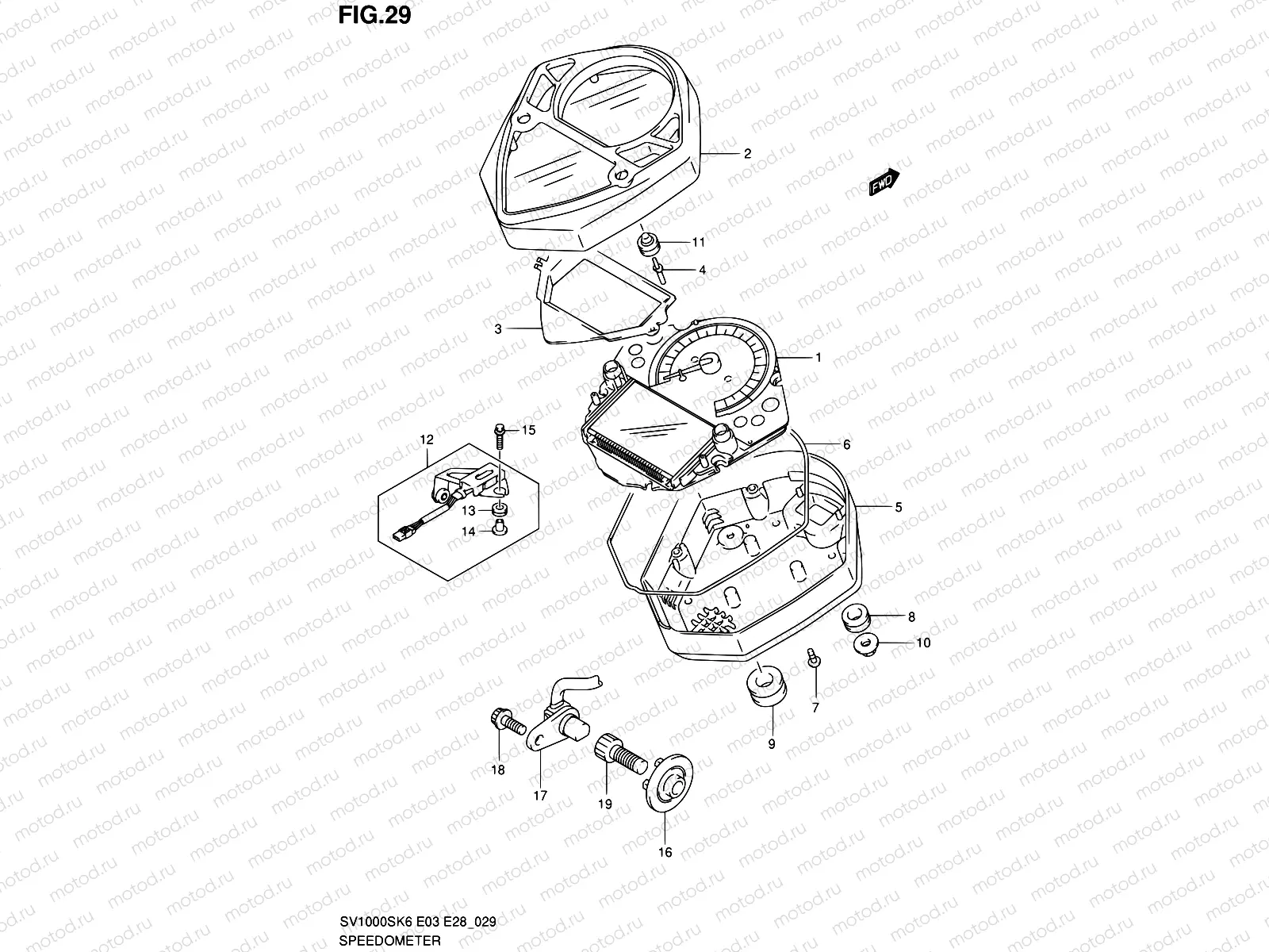 29 - SPEEDOMETER (SV1000S)