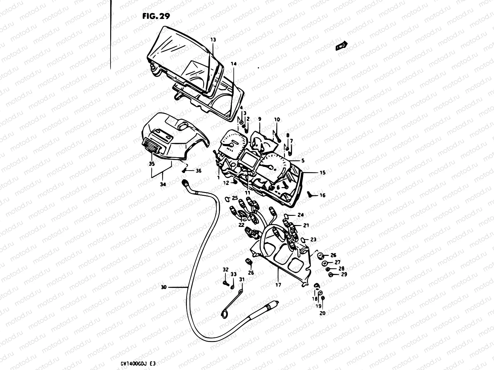 29 - SPEEDOMETER -TACHOMETER