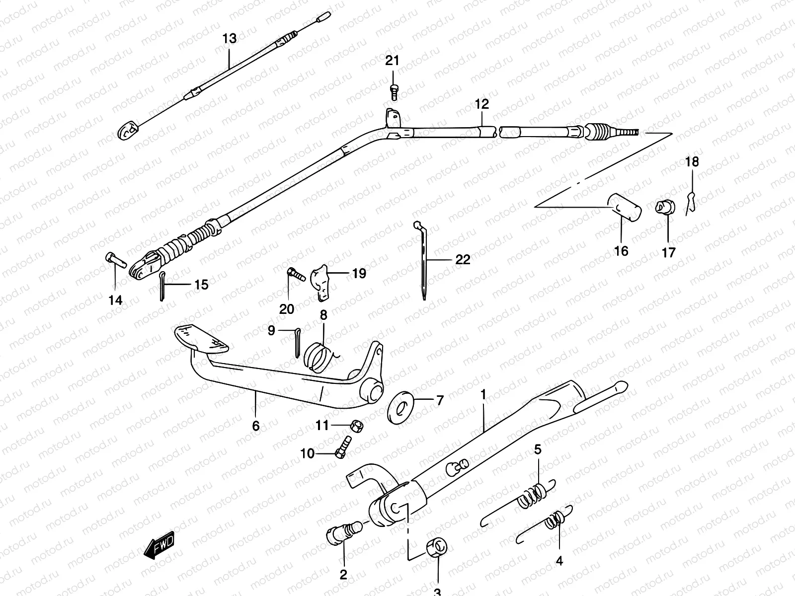 29 - STAND - REAR BRAKE