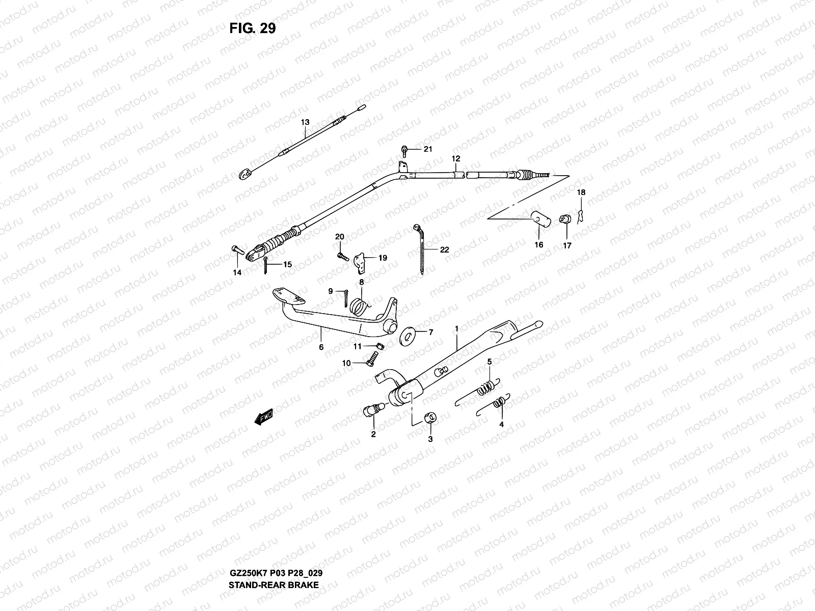 29 - STAND - REAR BRAKE
