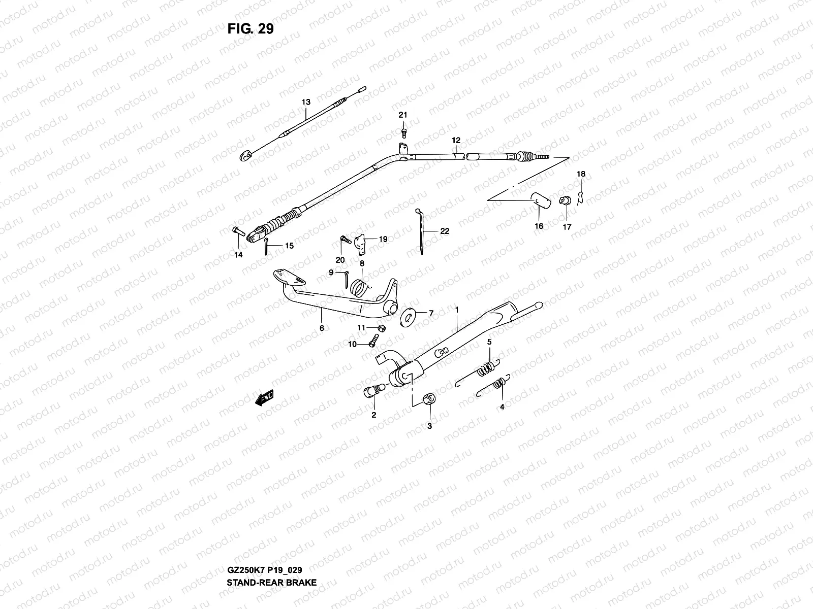 29 - STAND - REAR BRAKE