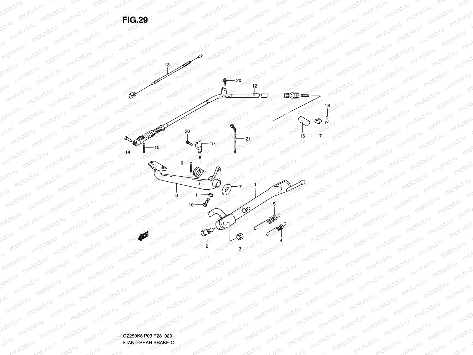 29 - STAND - REAR BRAKE