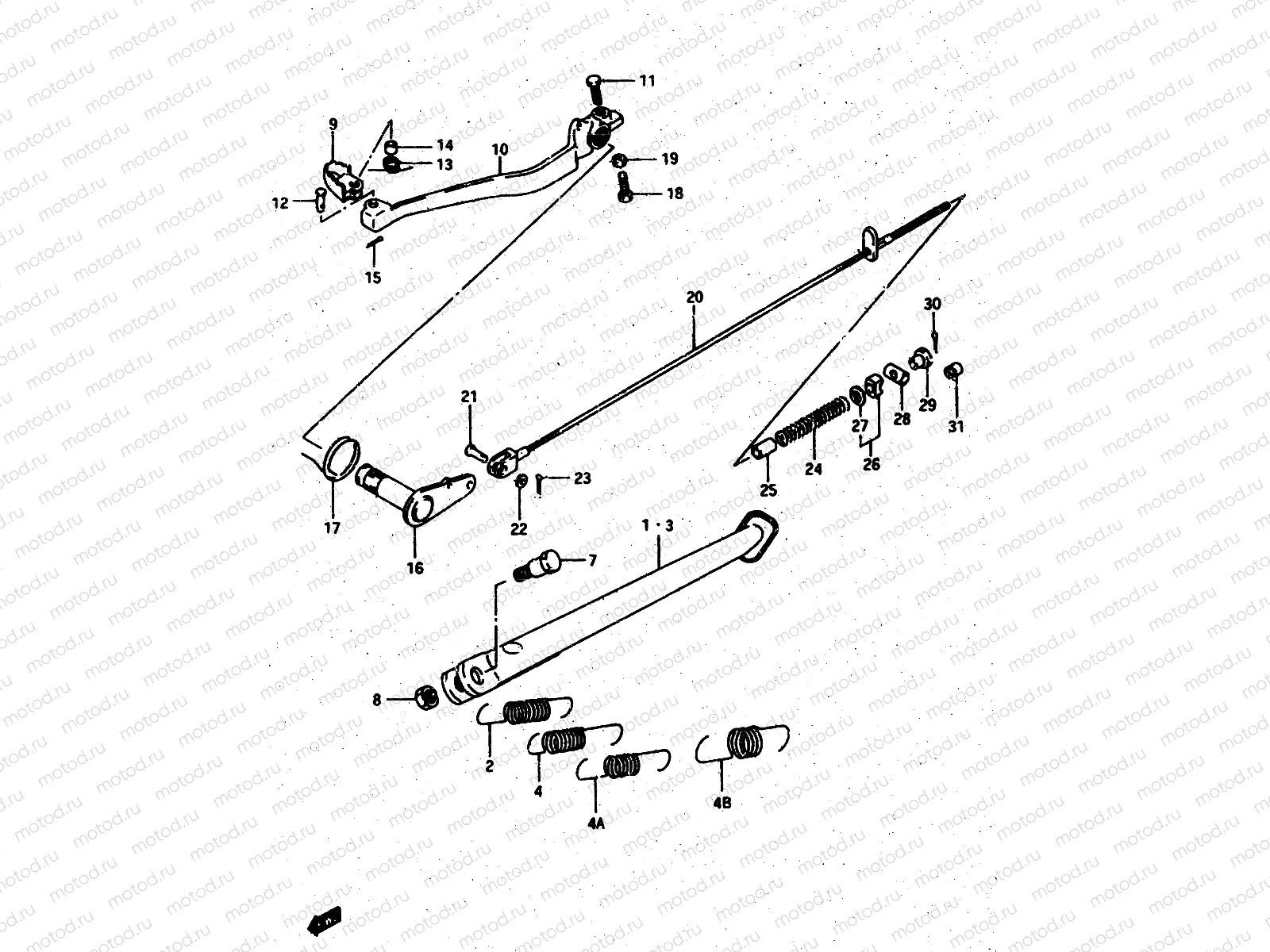 29 - STAND - REAR BRAKE