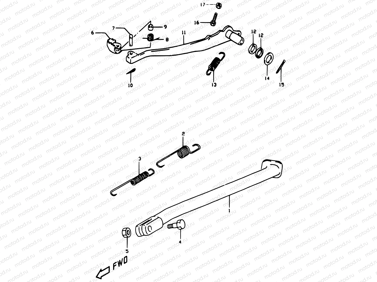 29 - STAND - REAR BRAKE