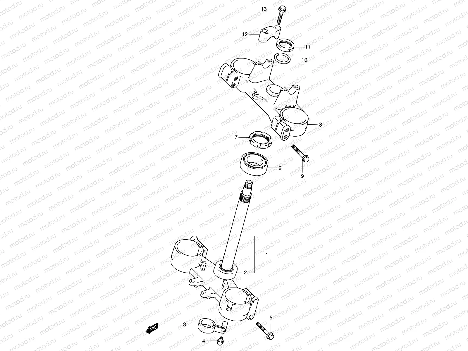 29 - STEERING STEM (MODEL K1)