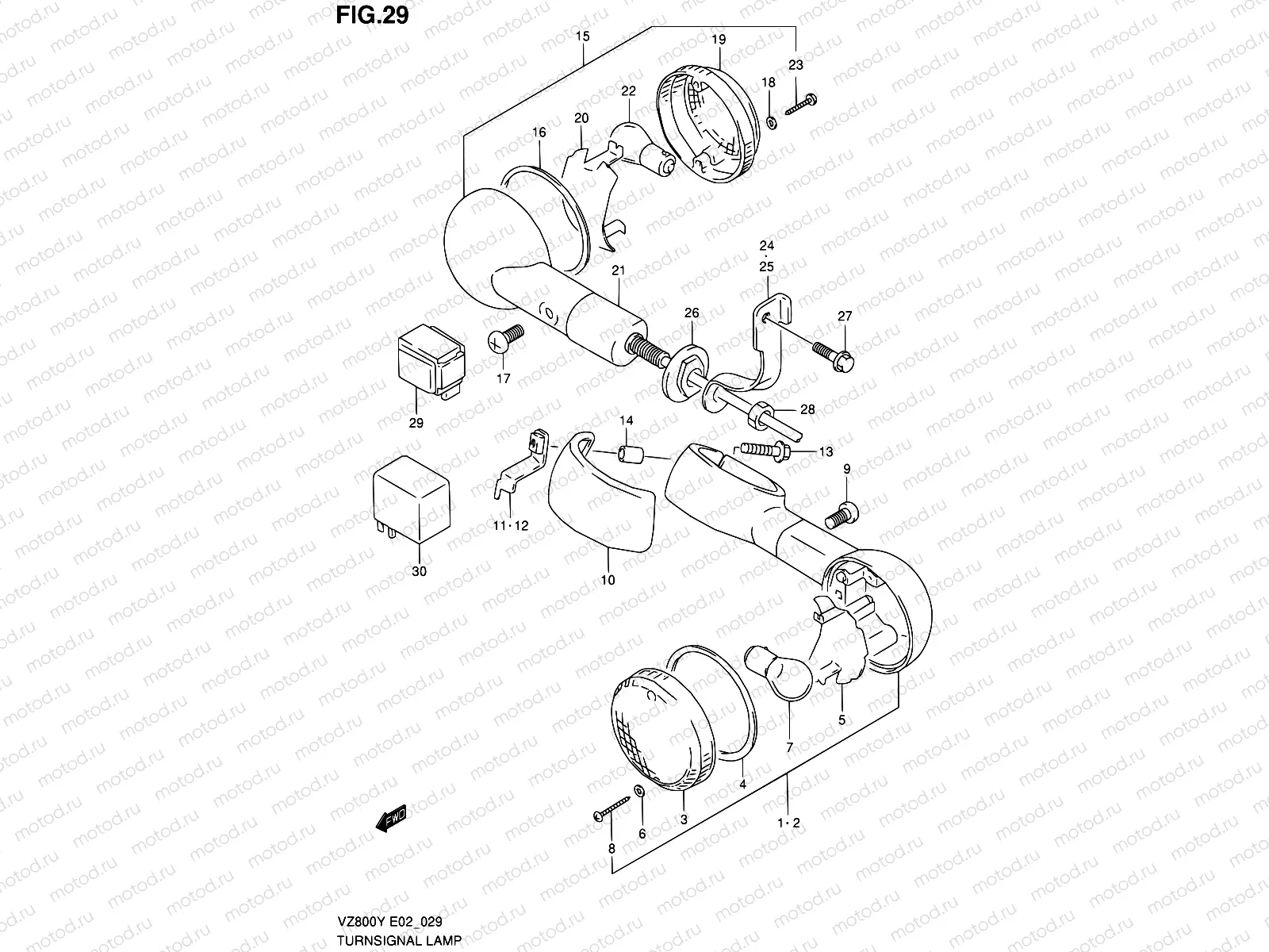 29 - TURN SIGNAL LAMP