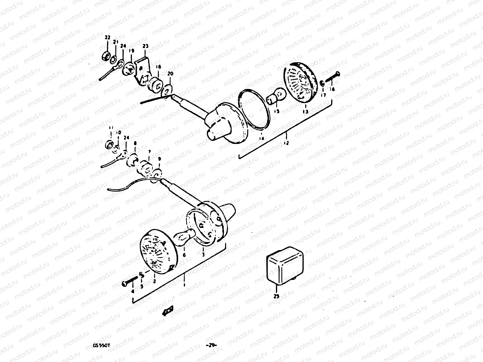 29 - TURN SIGNAL LAMP (E18, E26)