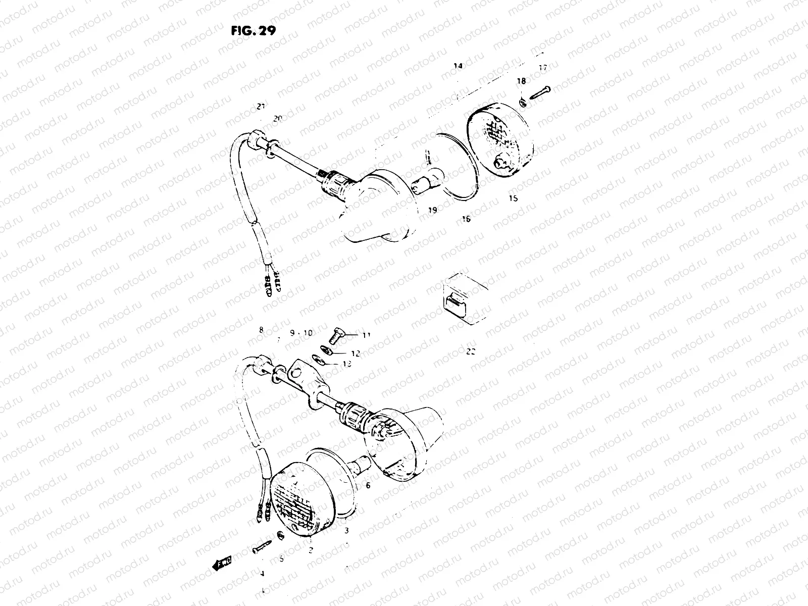 29 - TURN SIGNAL LAMP (E18, E39)