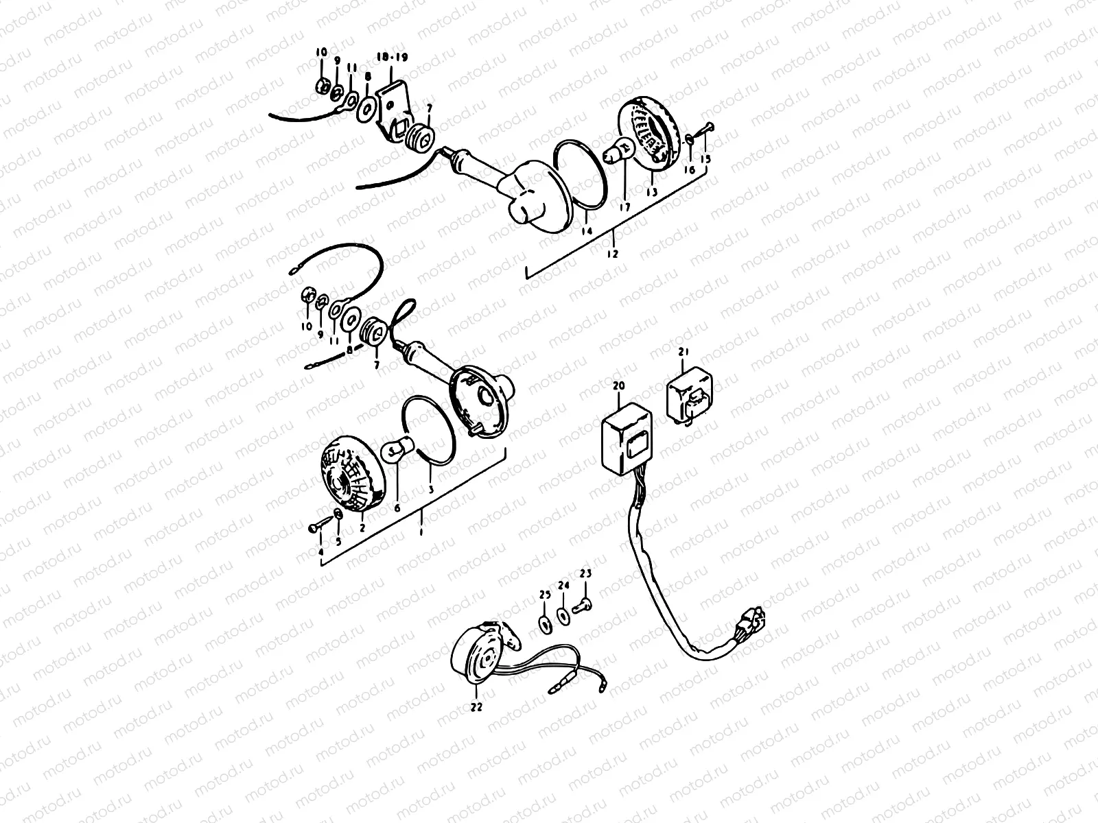29 - TURN SIGNAL LAMP (E21)