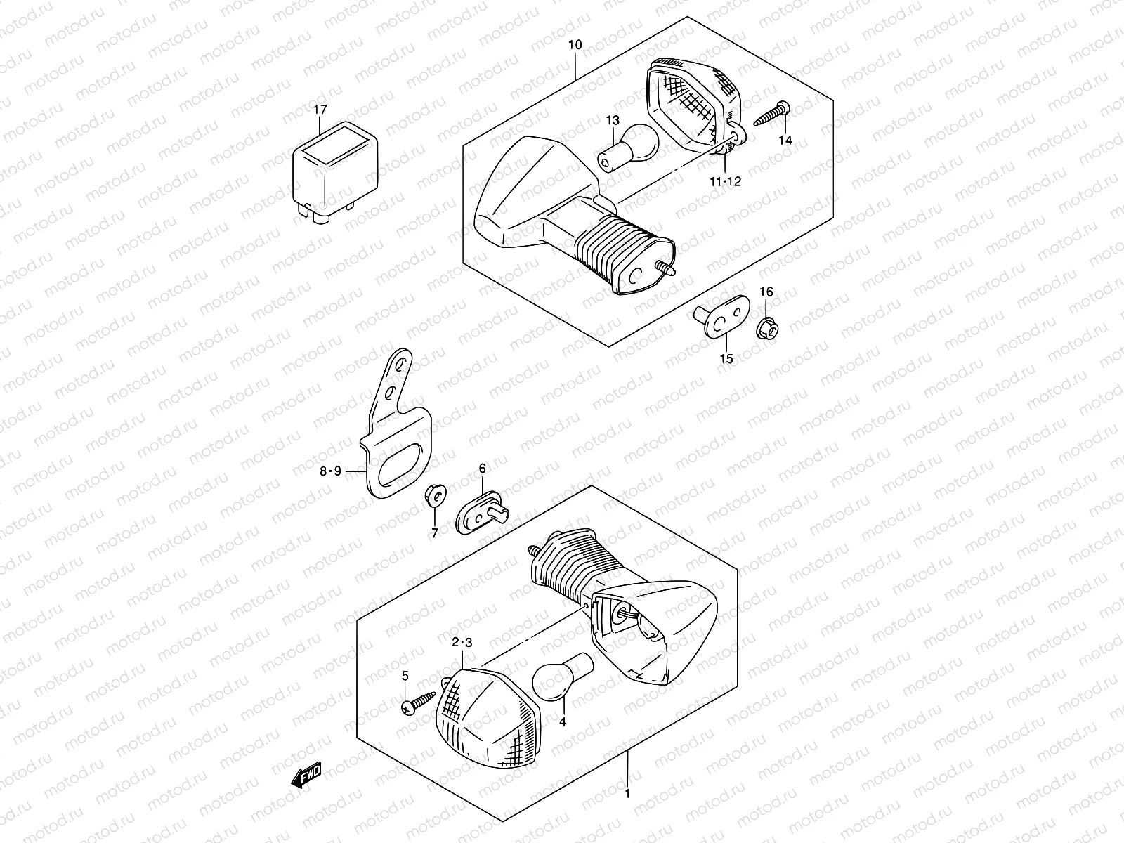 29 - TURN SIGNAL LAMP (MODEL K5)