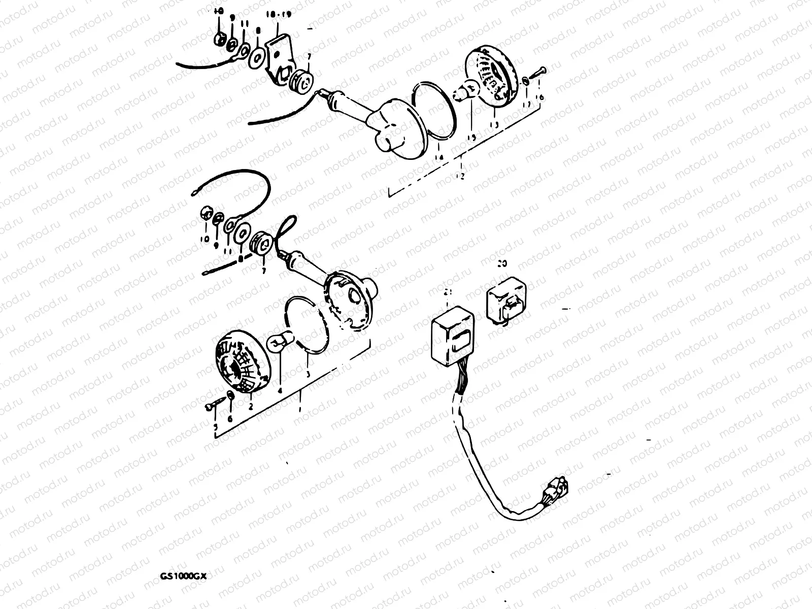 29 - TURN SIGNAL LAMP (MODEL T : E02, E04, E17, E34)