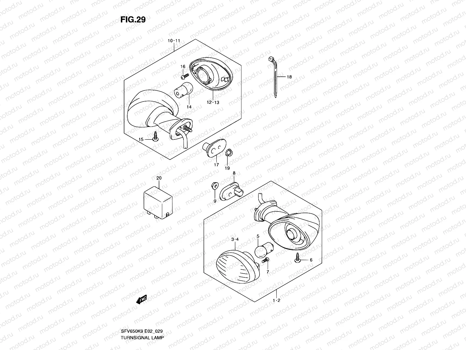 29 - TURNSIGNAL LAMP