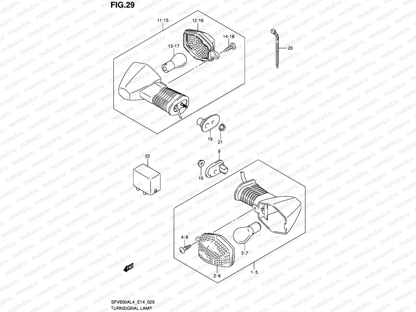 29 - TURNSIGNAL LAMP