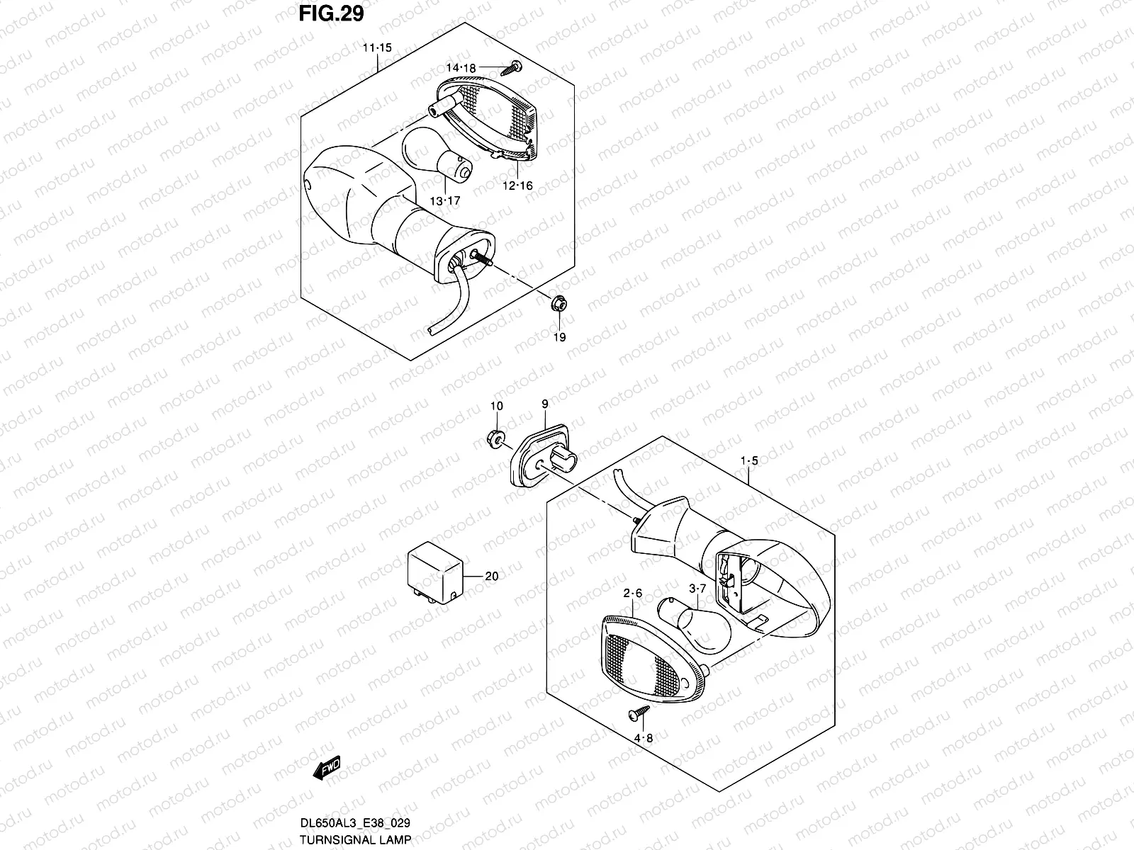 29 - TURNSIGNAL LAMP