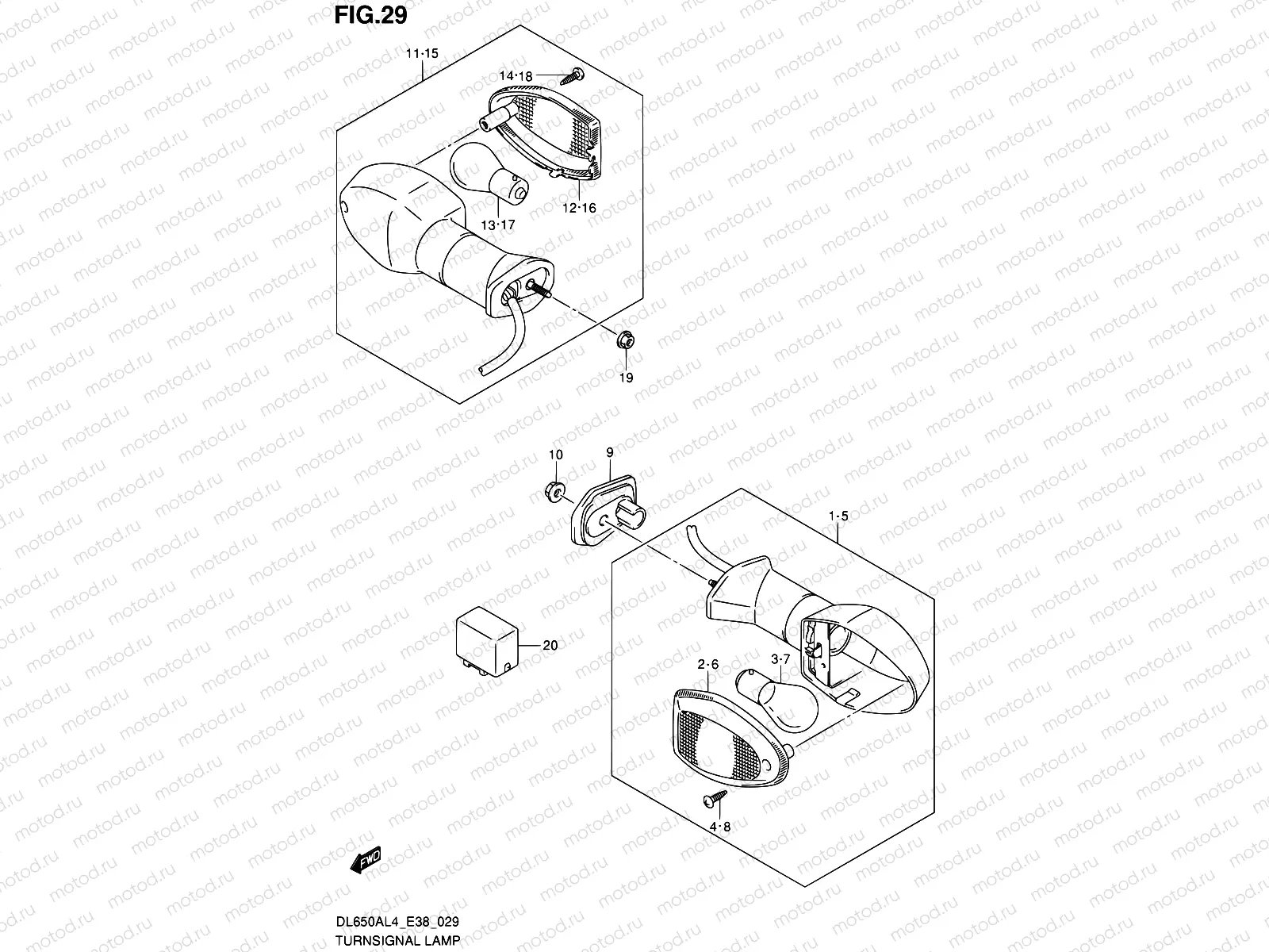 29 - TURNSIGNAL LAMP