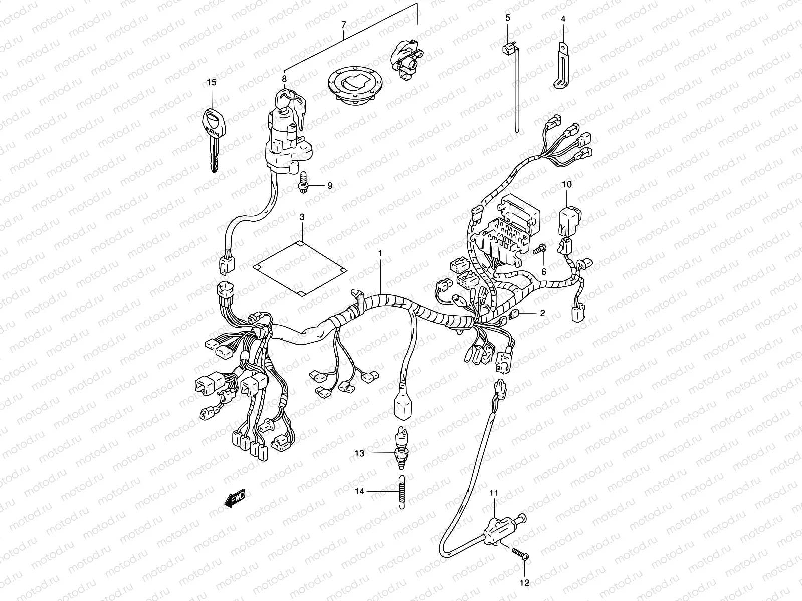 29 - WIRING HARNESS (GSF1200ST/SV/SW/SX/SY)