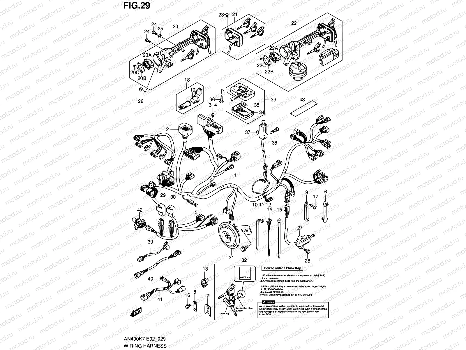 29 - WIRING HARNESS (IMOBI)(AN400K7/K8/K9/ZK7/ZK8/L0)