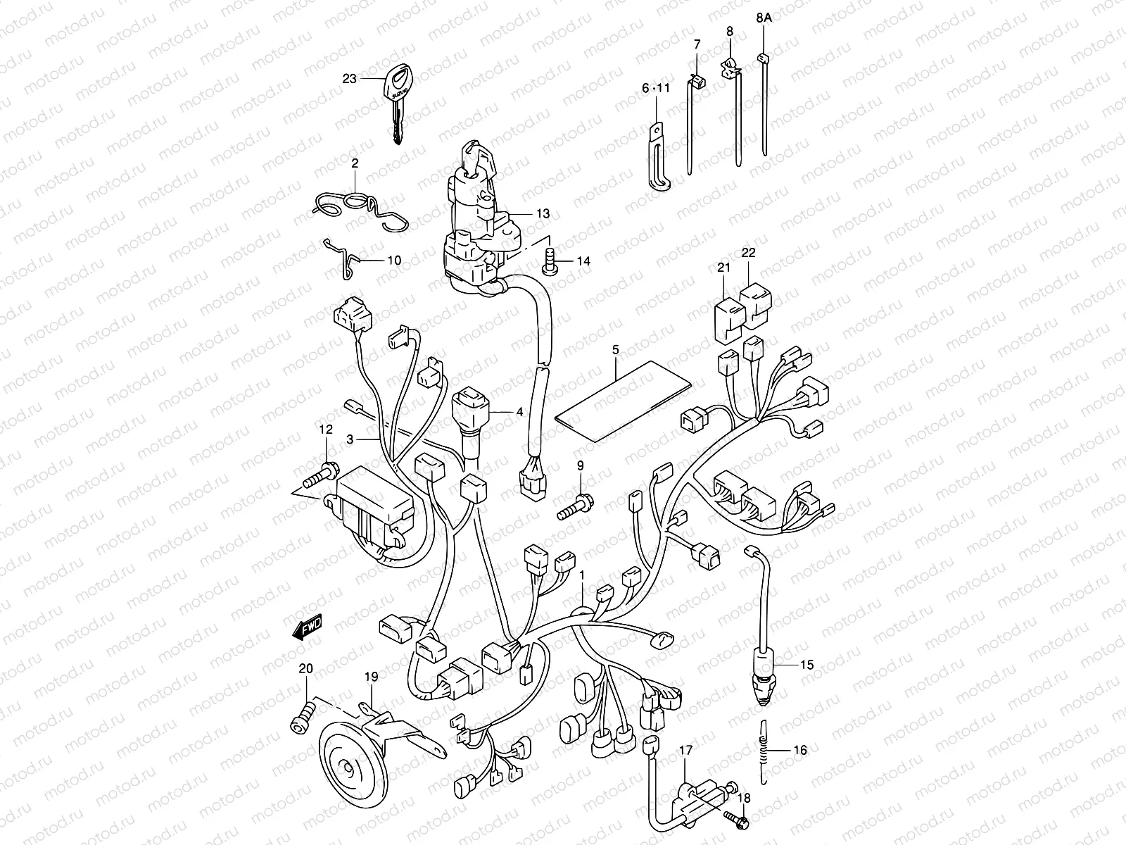 29 - WIRING HARNESS (MODEL V)