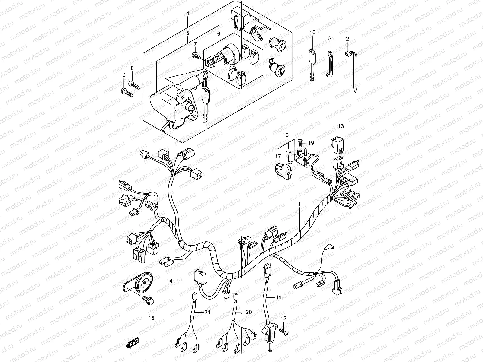 29 - WIRING HARNESS (MODEL X)