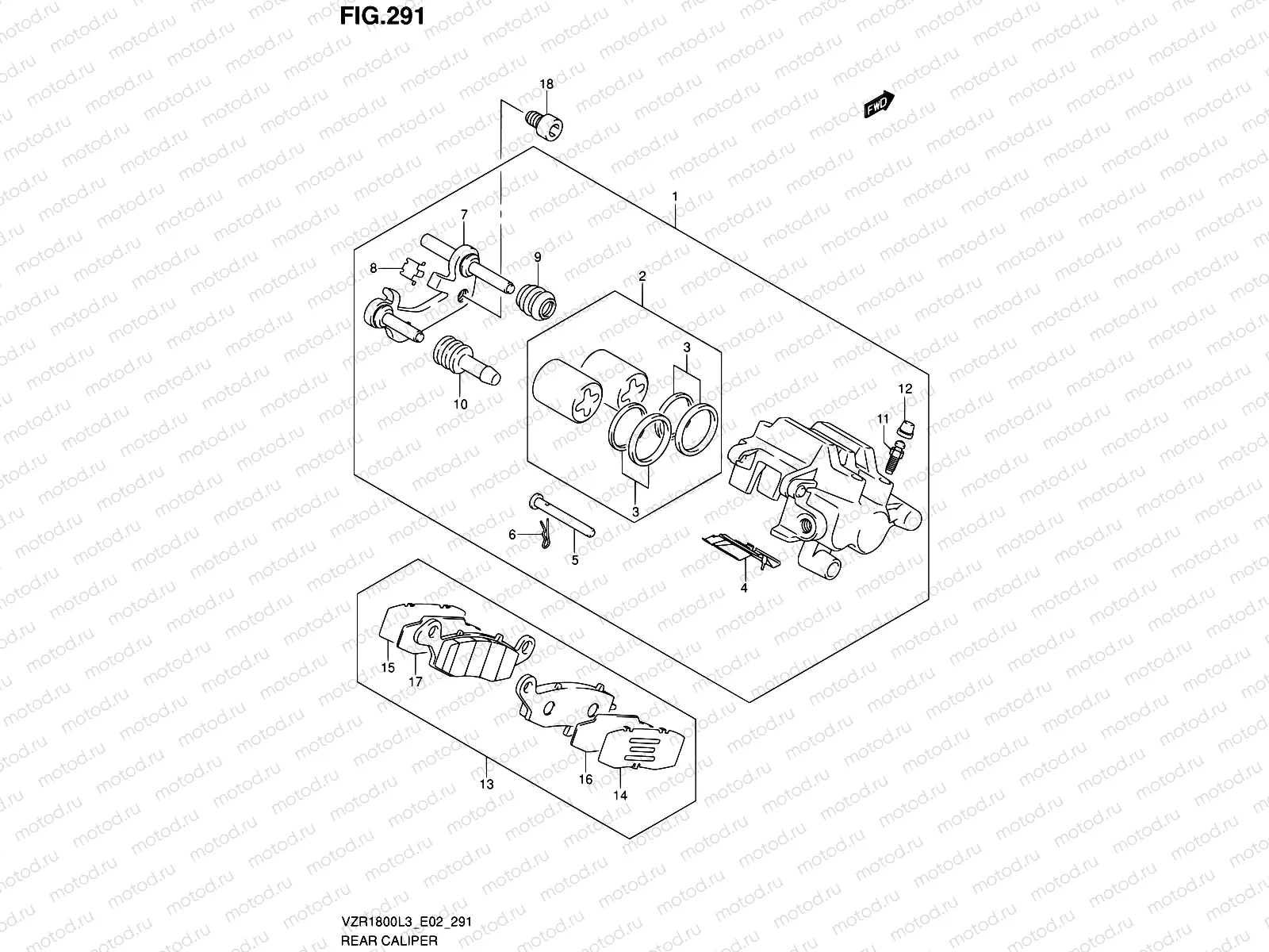 291 - REAR CALIPER