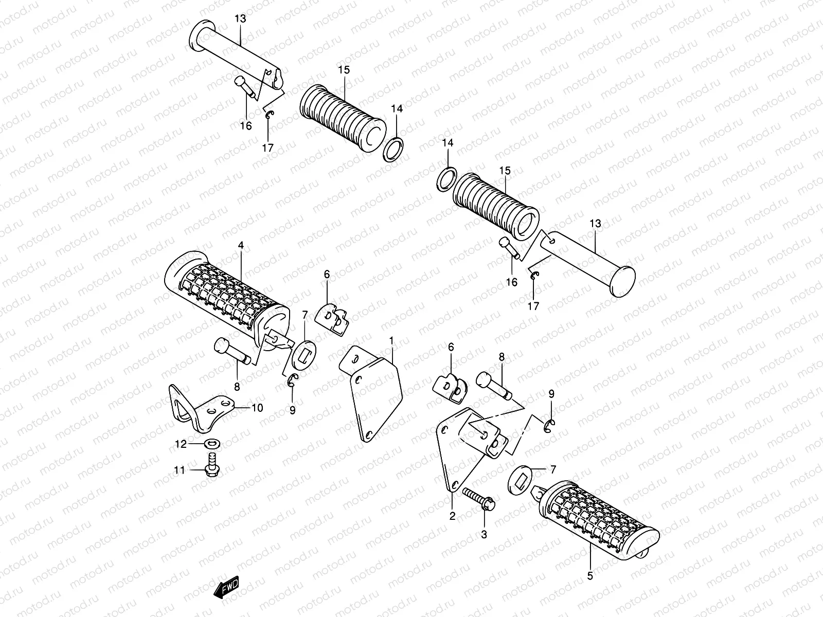 29A - FOOTREST (MODEL K3/K4)