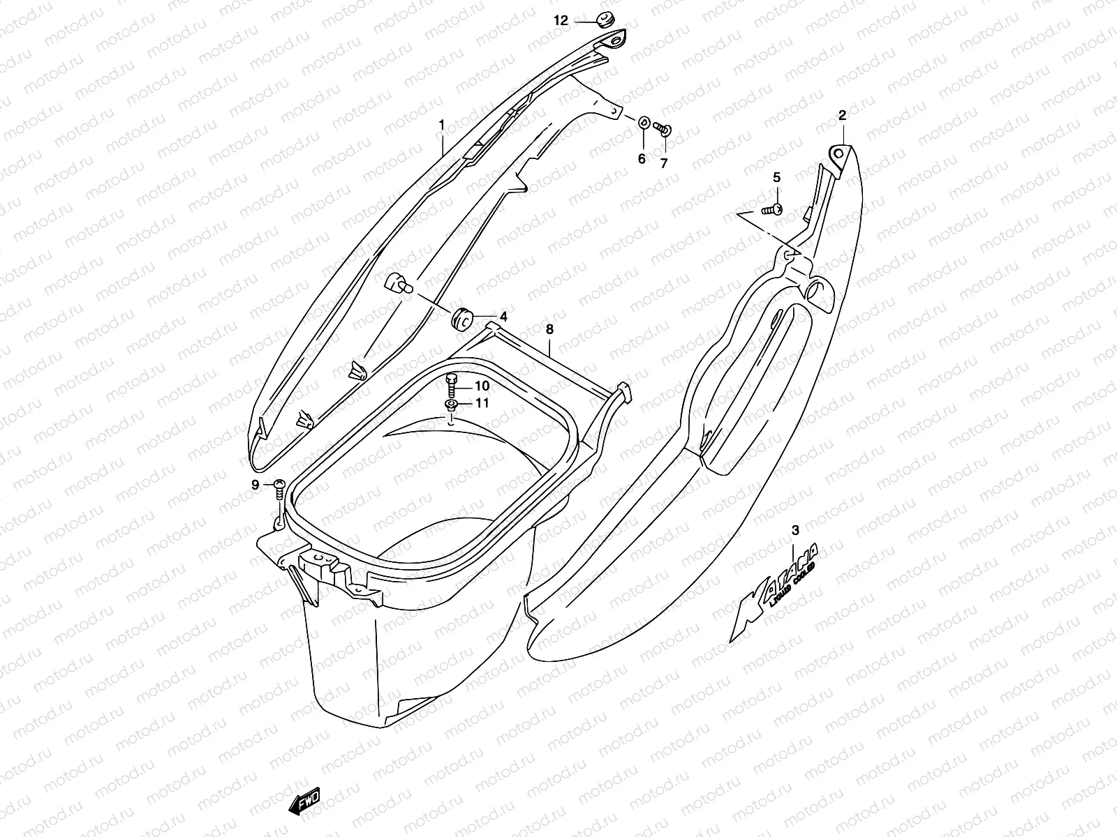 29A - FRAME COVER (MODEL K2)