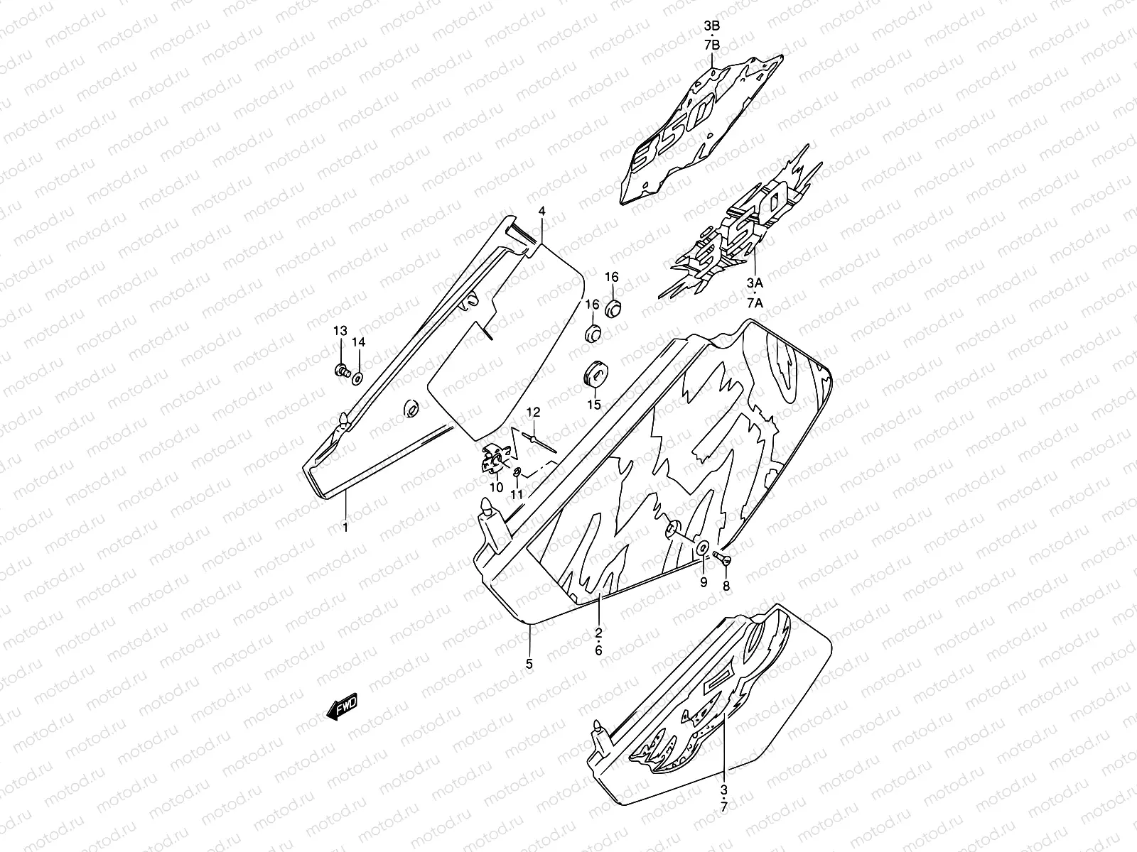 29A - FRAME COVER (MODEL N/P/R/S)