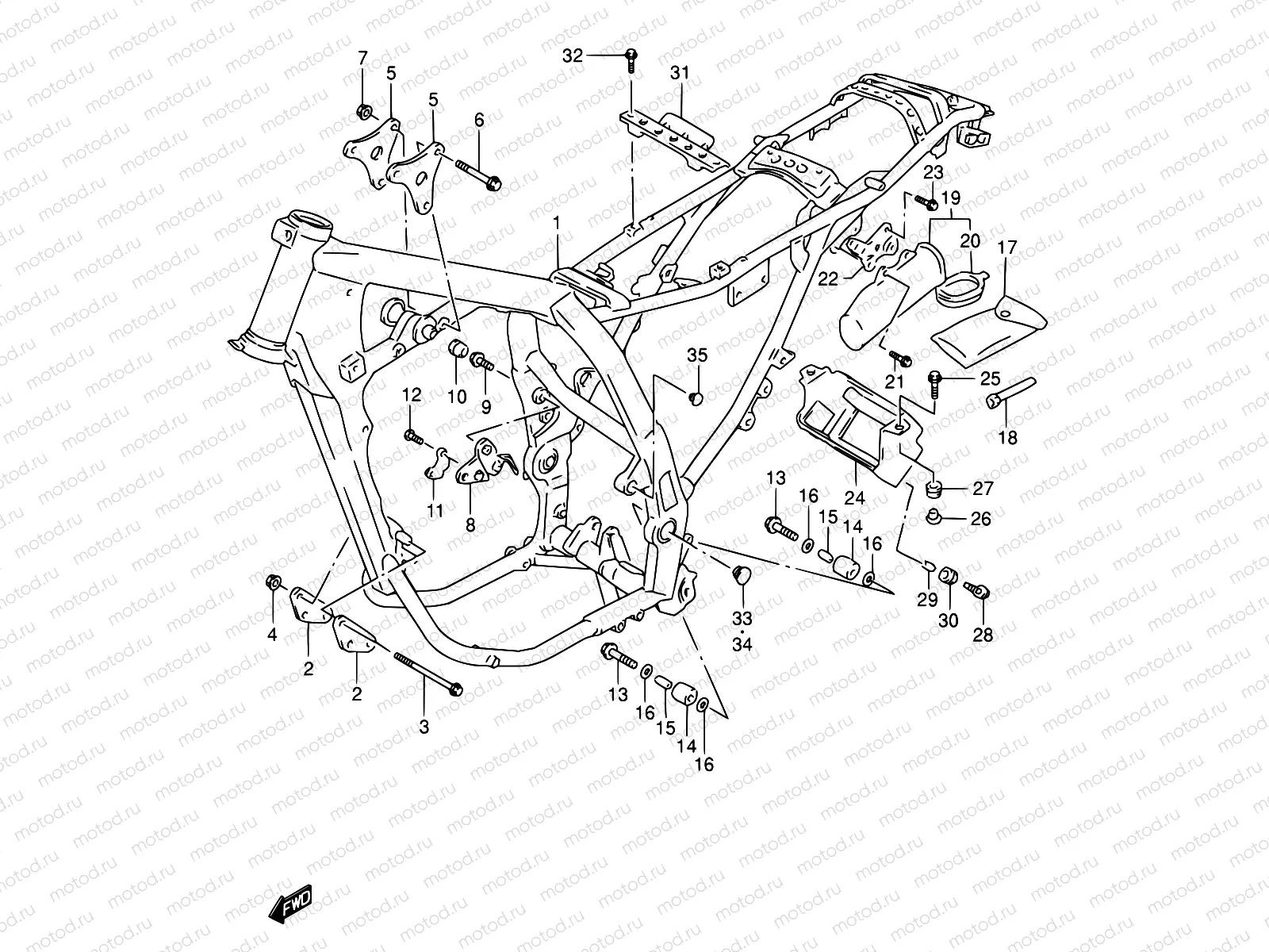 29A - FRAME (MODEL K2/K3/K4/K5)