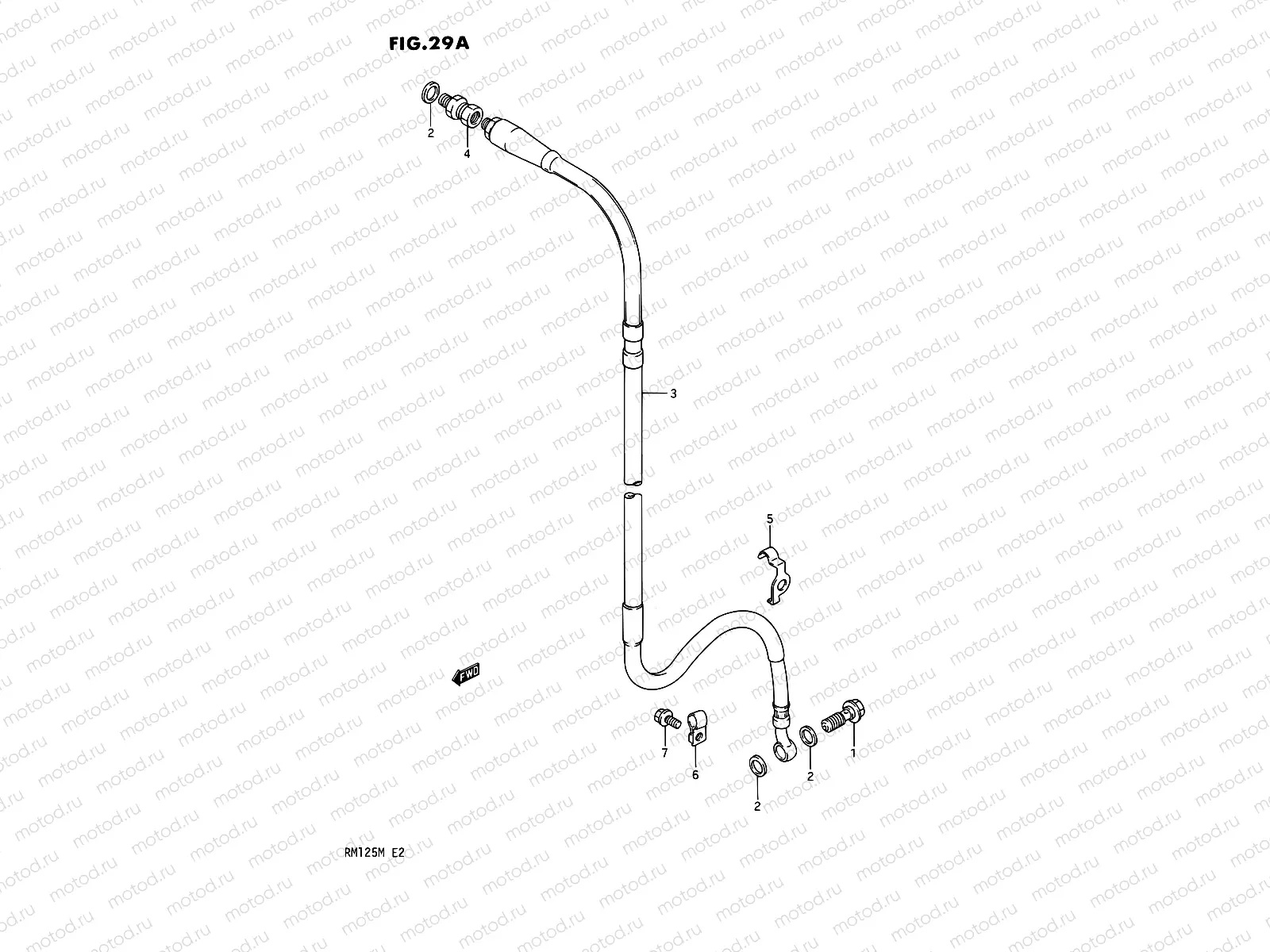 29A - FRONT BRAKE HOSE (MODEL L/M)