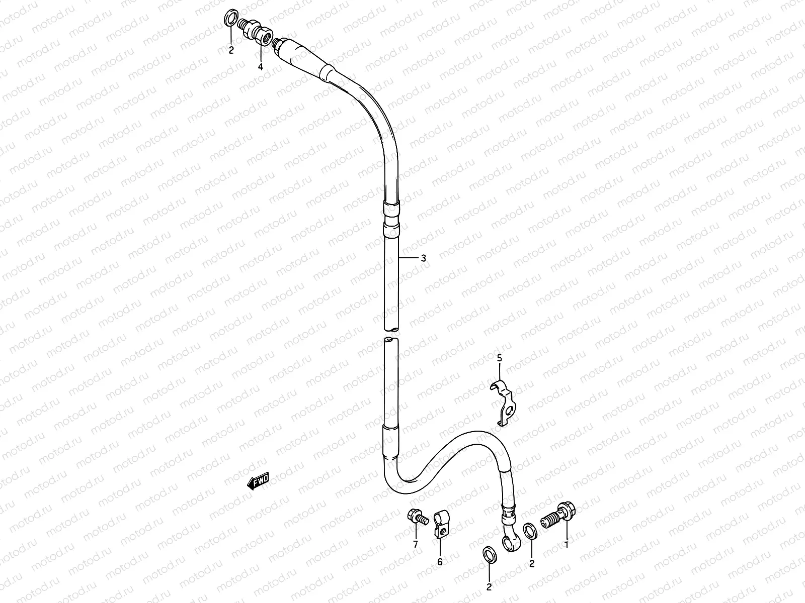 29A - FRONT BRAKE HOSE (MODEL L/M)