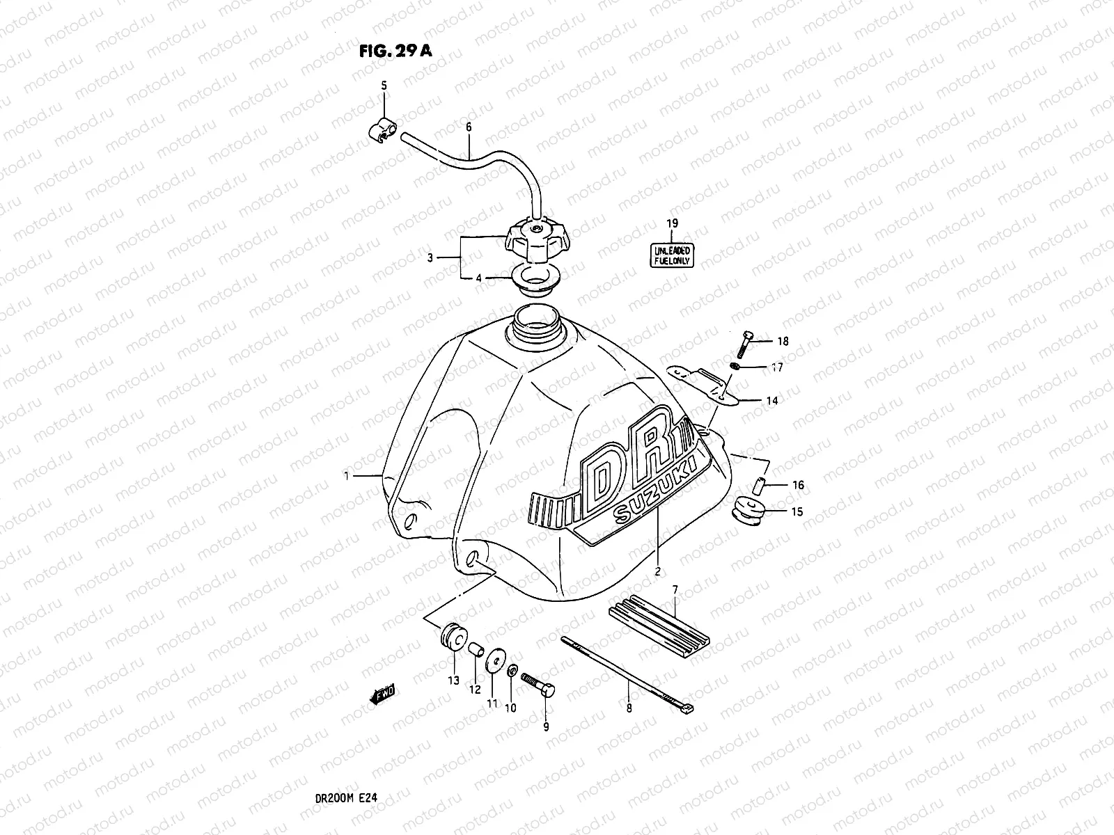 29A - FUEL TANK (MODEL J/K/M)