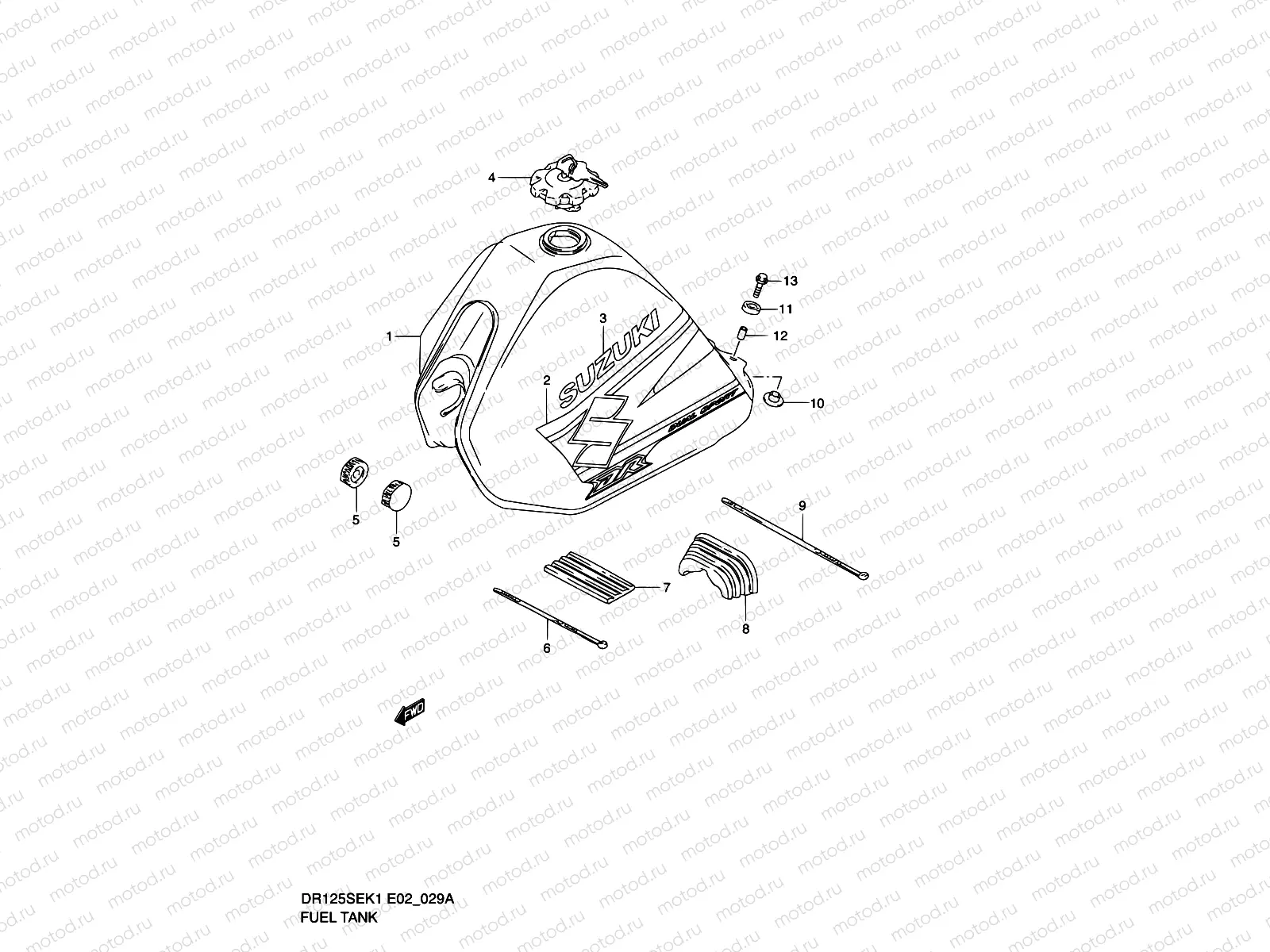 29A - FUEL TANK (MODEL K2)