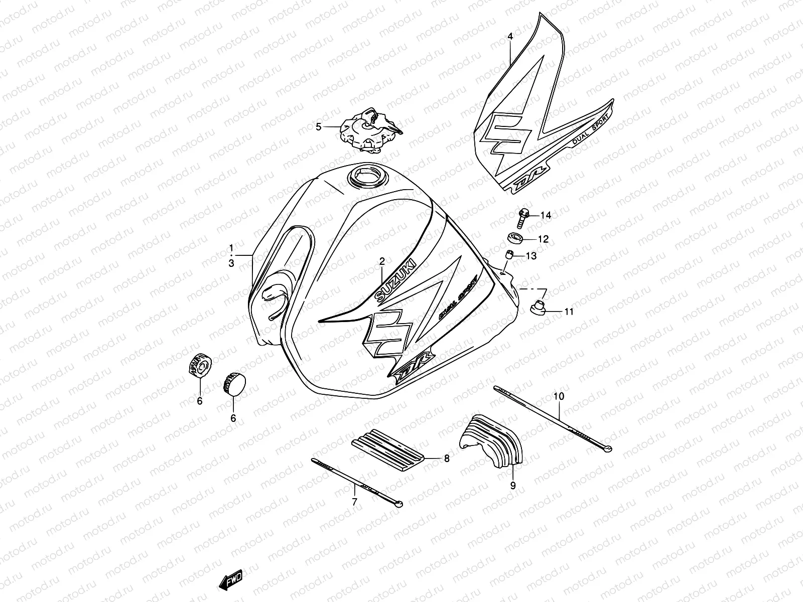 29A - FUEL TANK (MODEL K4/K5)