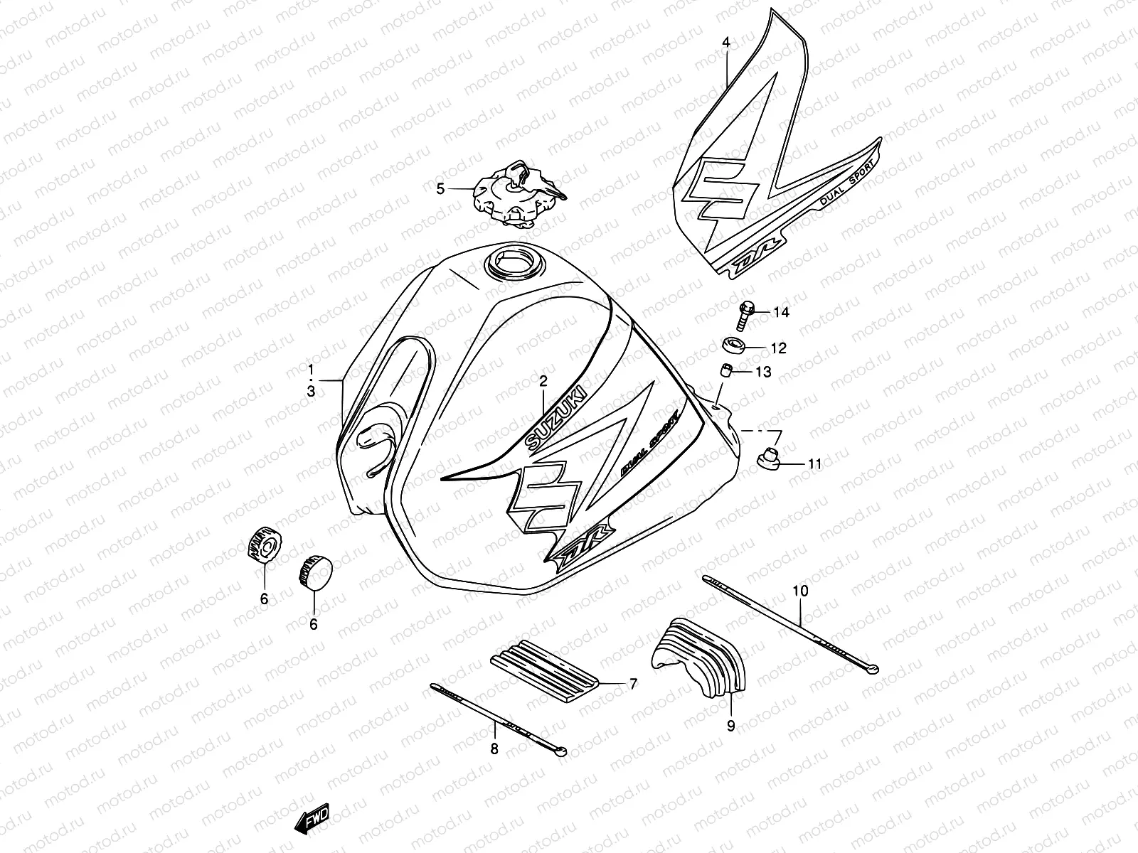 29A - FUEL TANK (MODEL K4/K5)