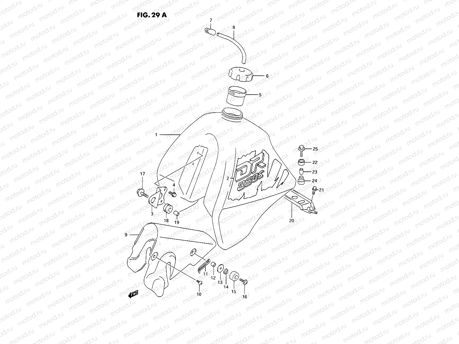 29A - FUEL TANK (MODEL M E24)