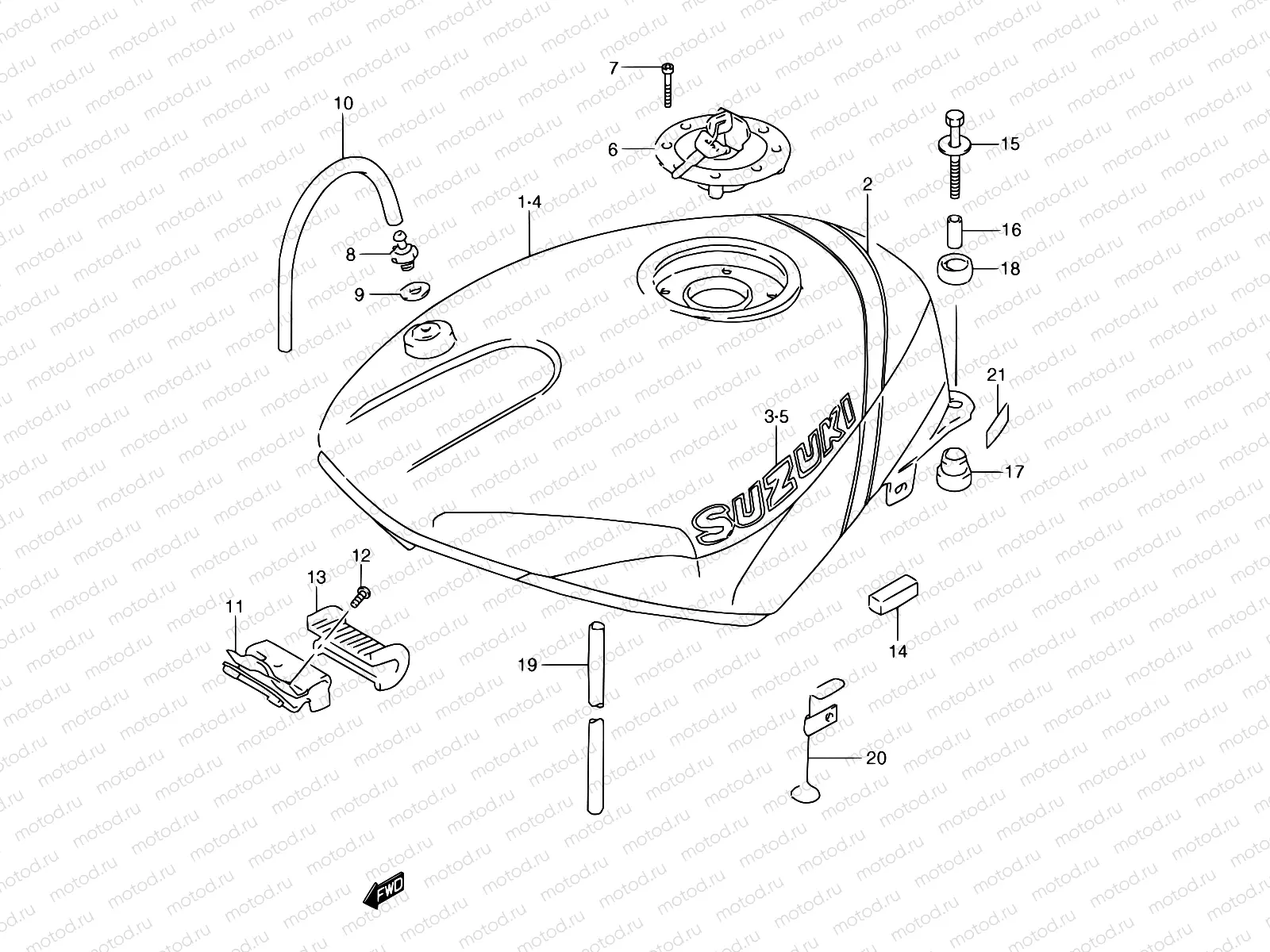 29A - FUEL TANK (MODEL N)