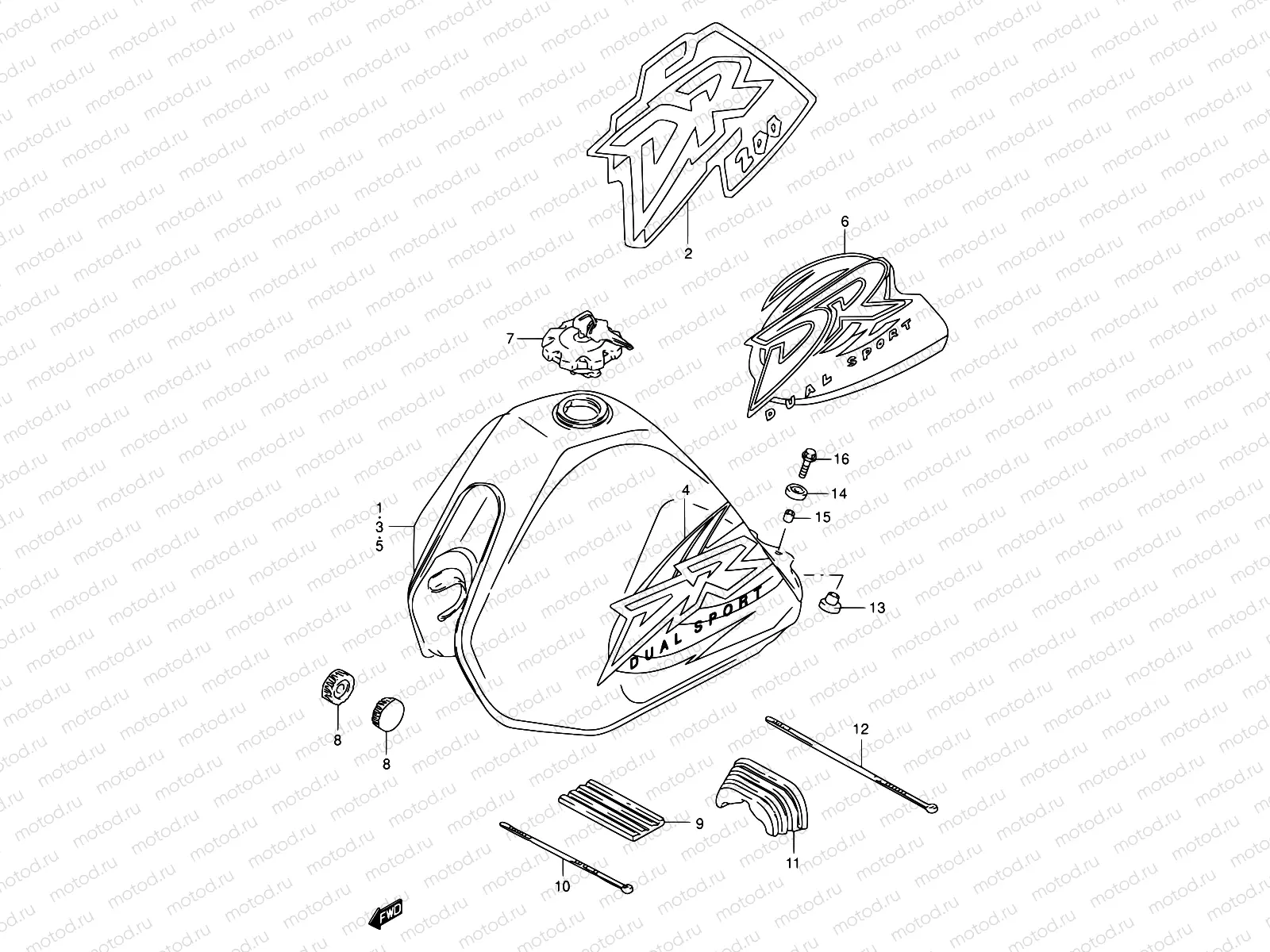 29A - FUEL TANK (MODEL W/X/Y)